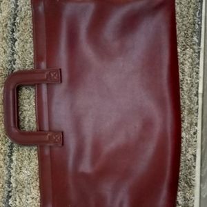 Hazel vintage leather portfolio.